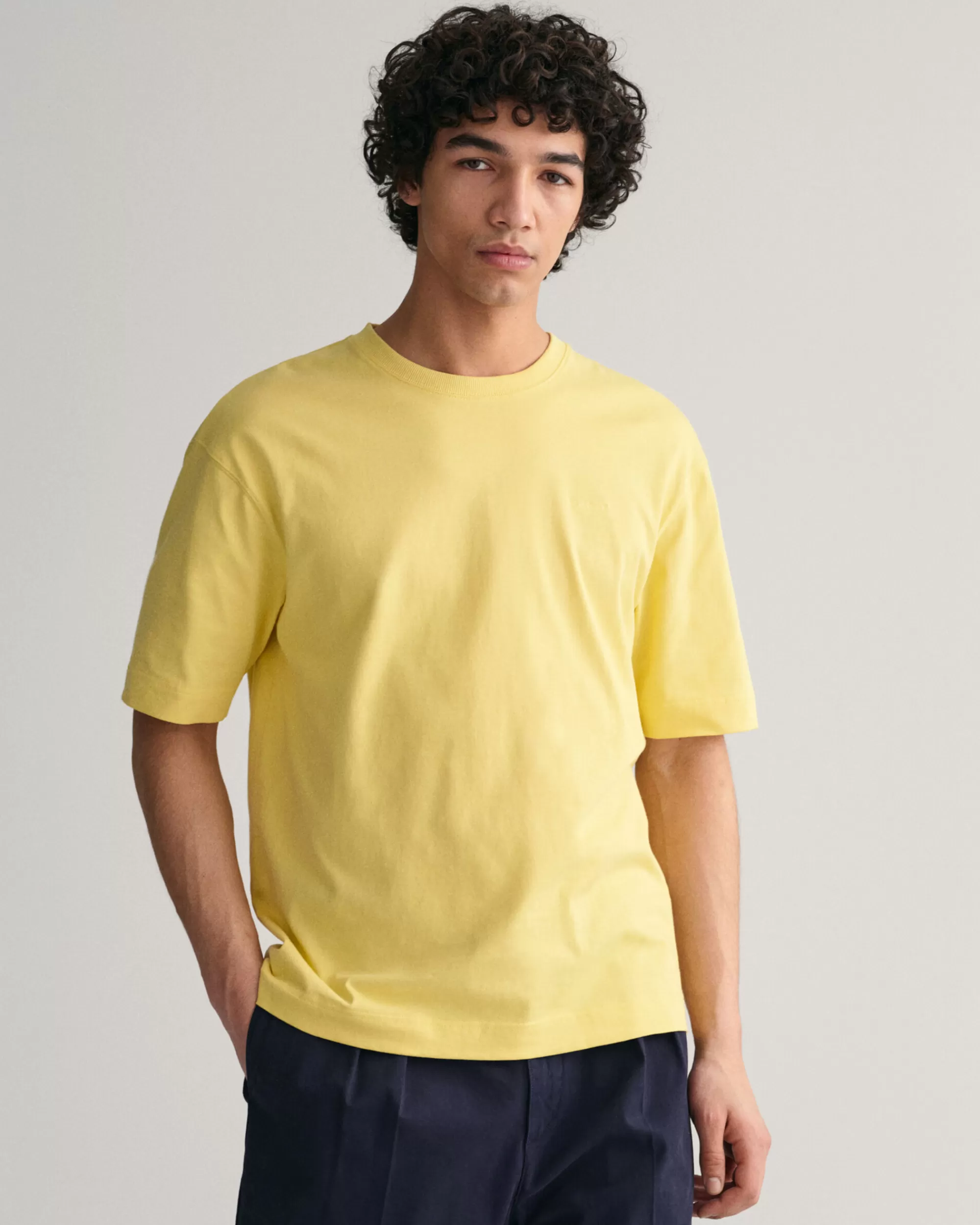 T-Paidat^GANT Icon ‑T‑Paita Light Mustard Yellow