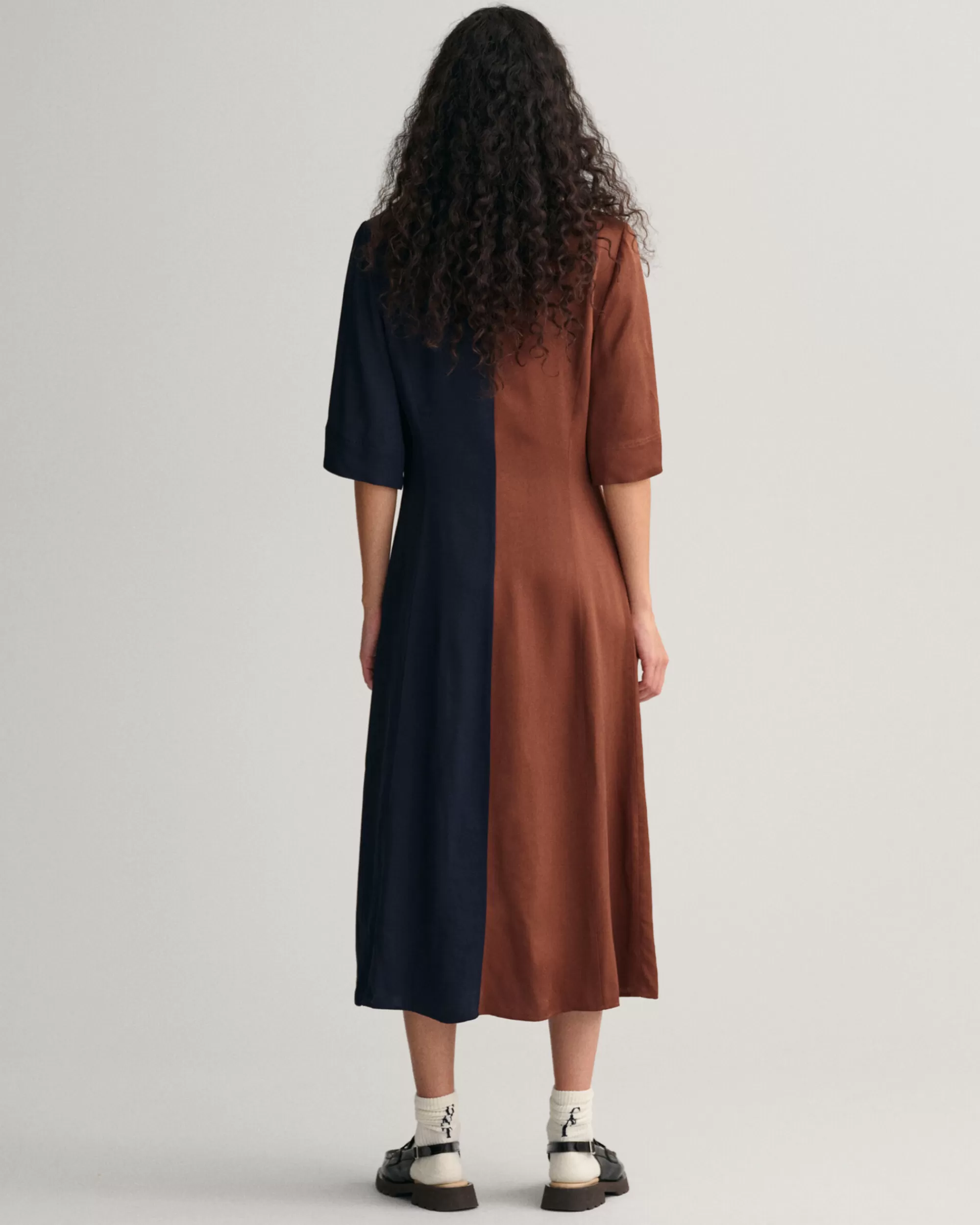 Mekot^GANT Lyhythihainen Color Block Rugger -Mekko Evening Blue