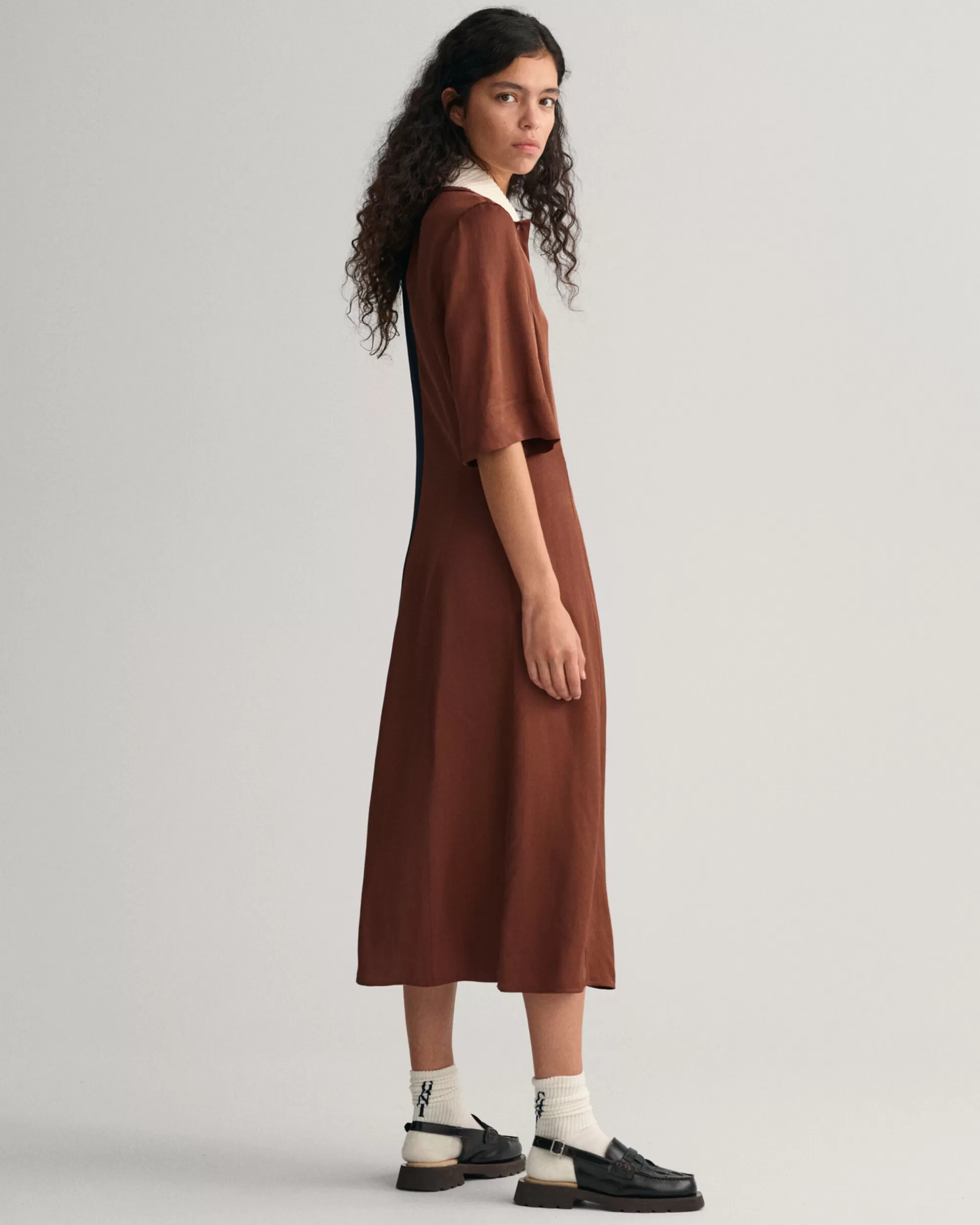 Mekot^GANT Lyhythihainen Color Block Rugger -Mekko Evening Blue