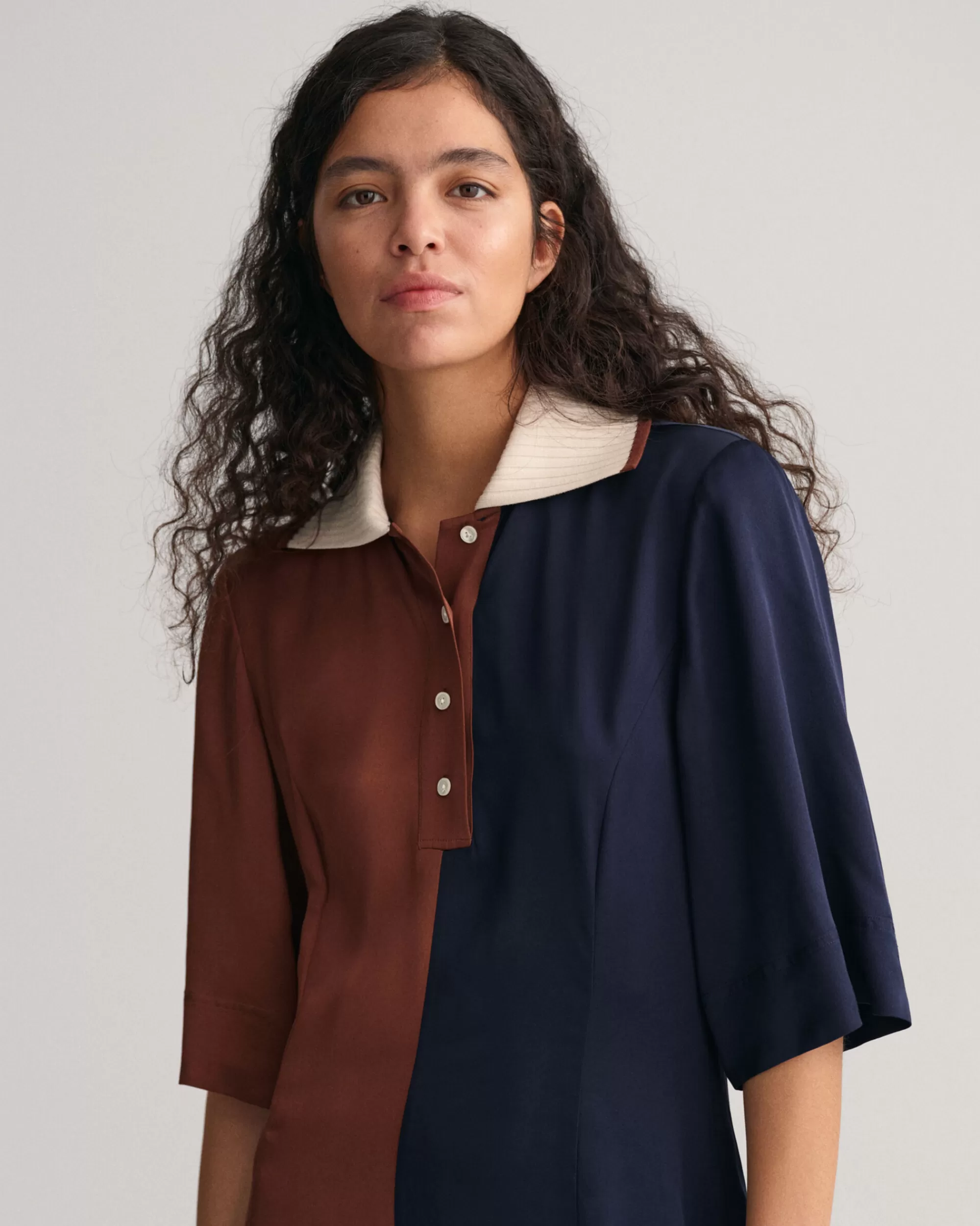 Mekot^GANT Lyhythihainen Color Block Rugger -Mekko Evening Blue