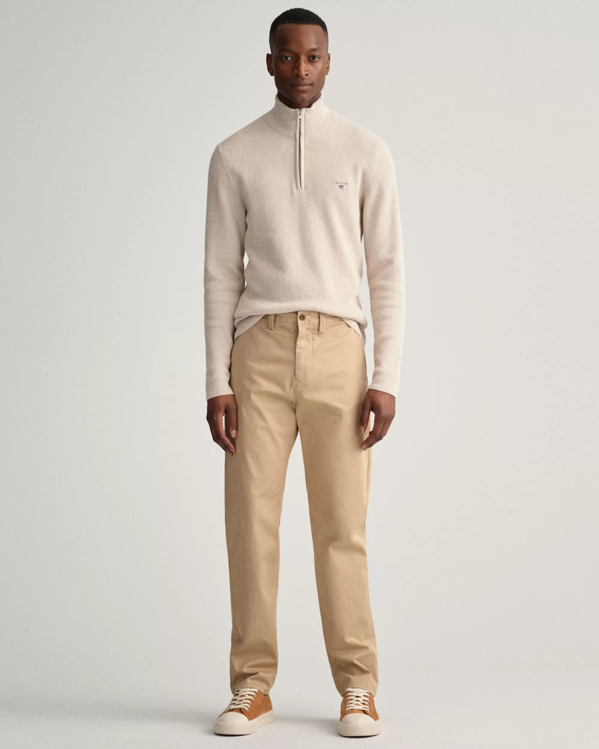 Housut^GANT Regular Fit ‑Mitoitetut Allister-Tvillichinot Dark Khaki