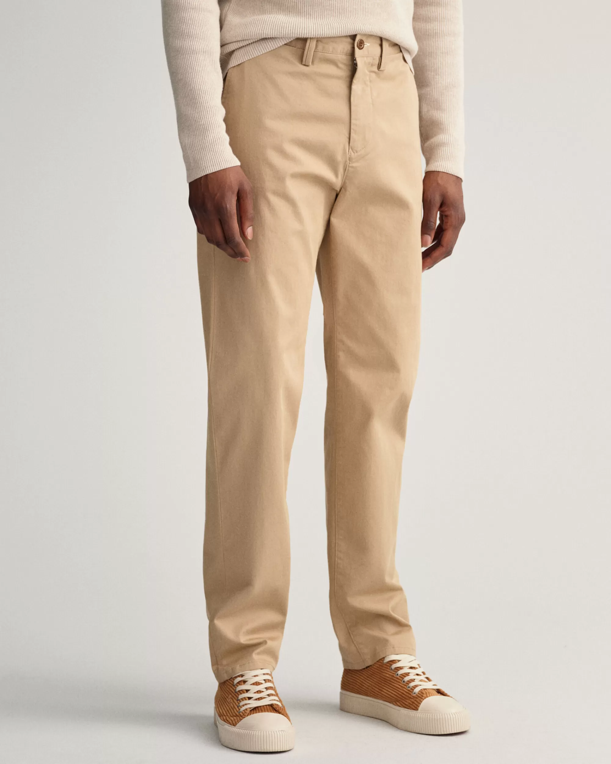 Housut^GANT Regular Fit ‑Mitoitetut Allister-Tvillichinot Dark Khaki