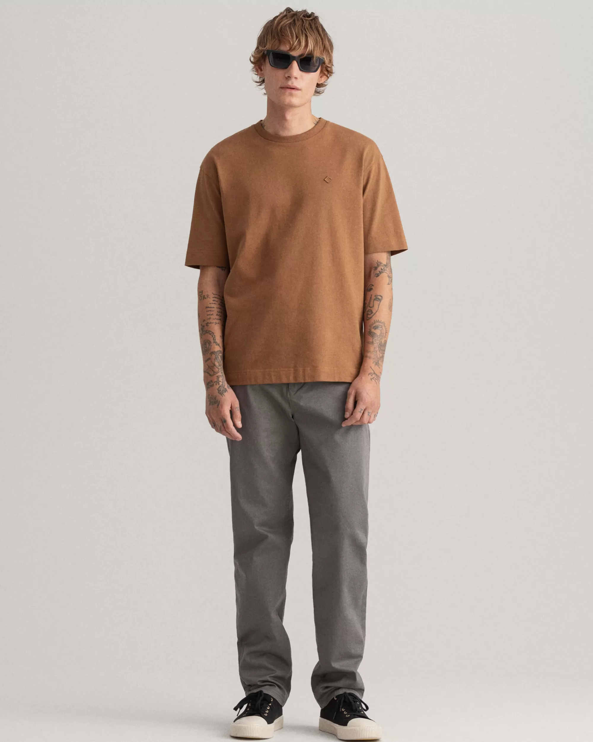 Housut^GANT Regular Fit ‑Mitoitetut Allister-Tvillichinot Graphite