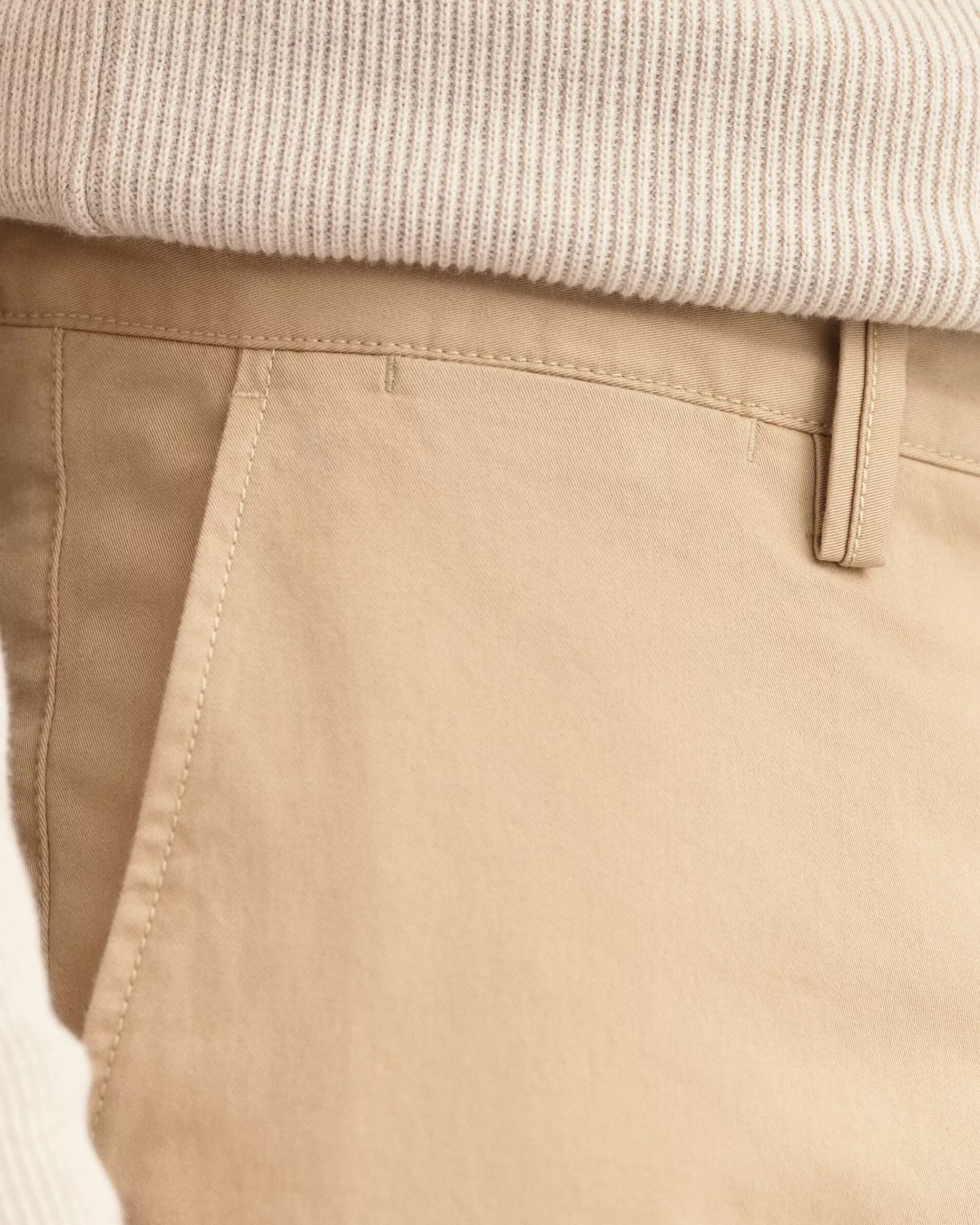 Housut^GANT Regular Fit ‑Mitoitetut Allister-Tvillichinot Dark Khaki