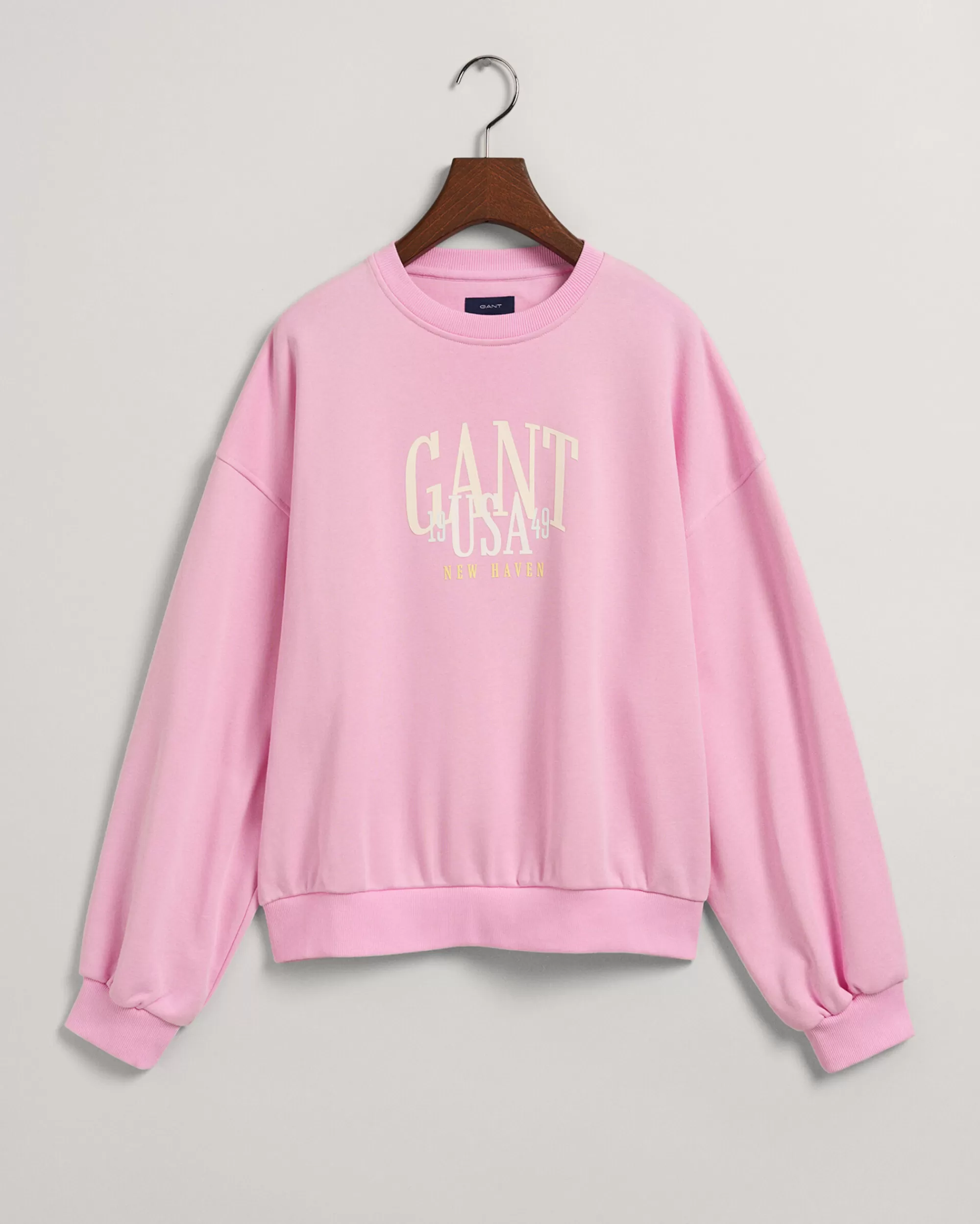 Collegepaidat & Hupparit^GANT Teen Girls -Malliston Oversized Fit -Mitoitettu Usa -Collegepaita Milky Pink