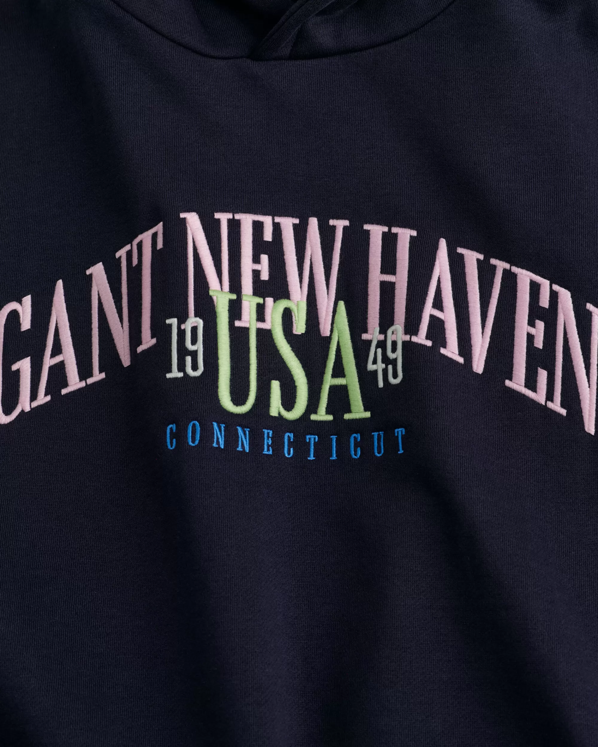Collegepaidat & Hupparit^GANT Teen Girls -Malliston Oversized Fit -Mitoitettu Usa -Huppari Evening Blue