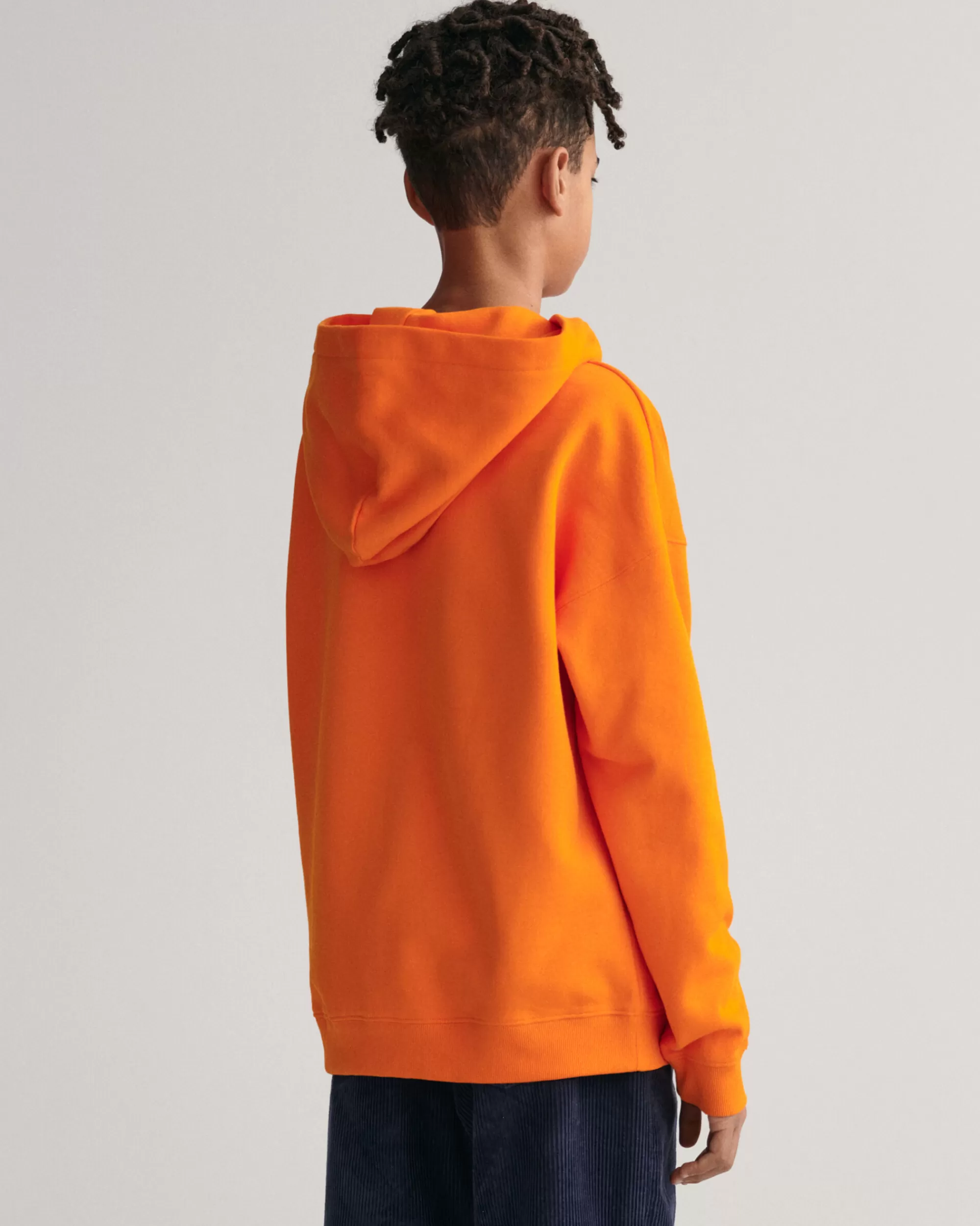 Collegepaidat & Hupparit^GANT Teens-Malliston Oversized Fit -Mitoitettu Usa -Huppari Vivid Orange