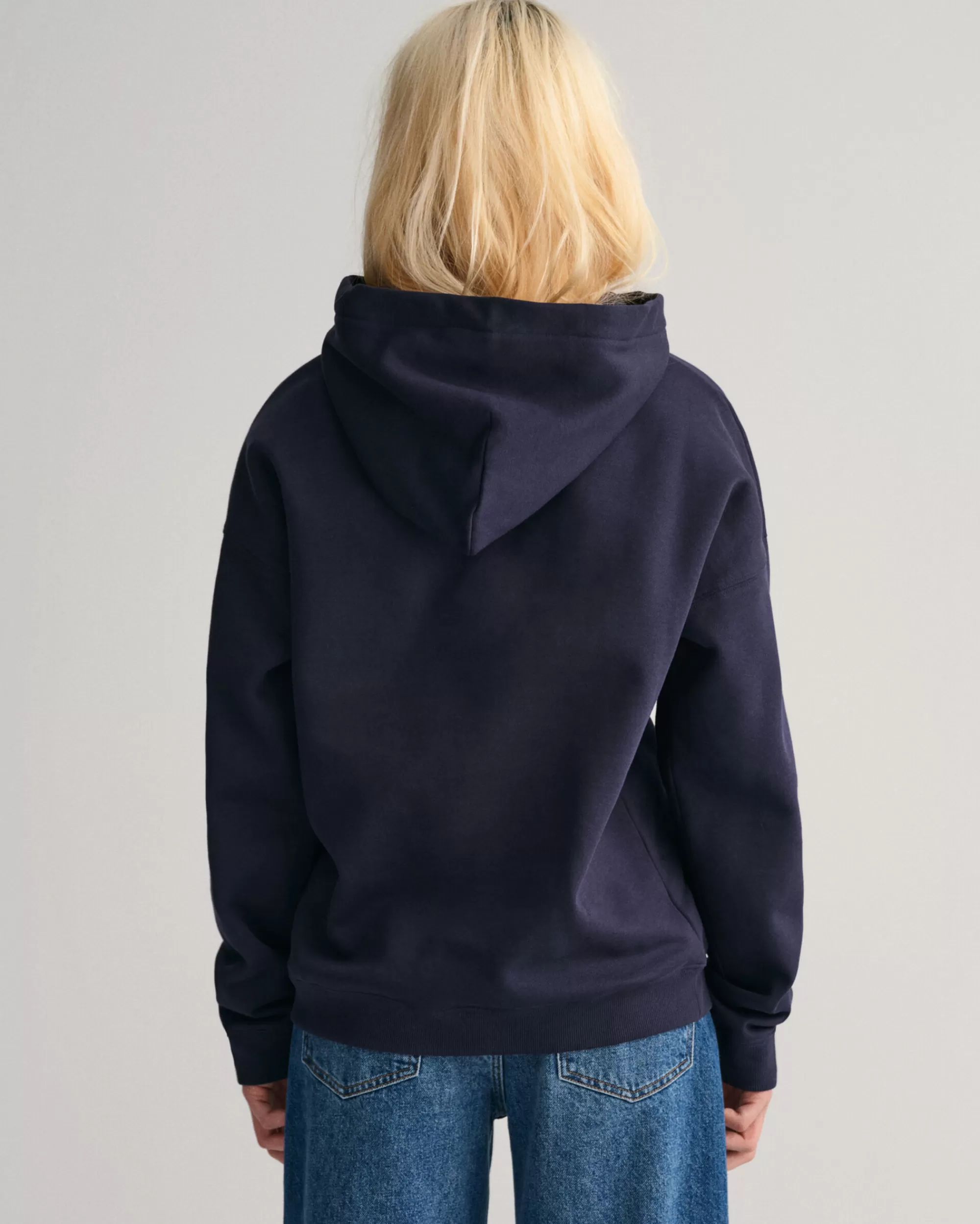 Collegepaidat & Hupparit^GANT Teens-Malliston Oversized Fit -Mitoitettu Usa -Huppari Evening Blue